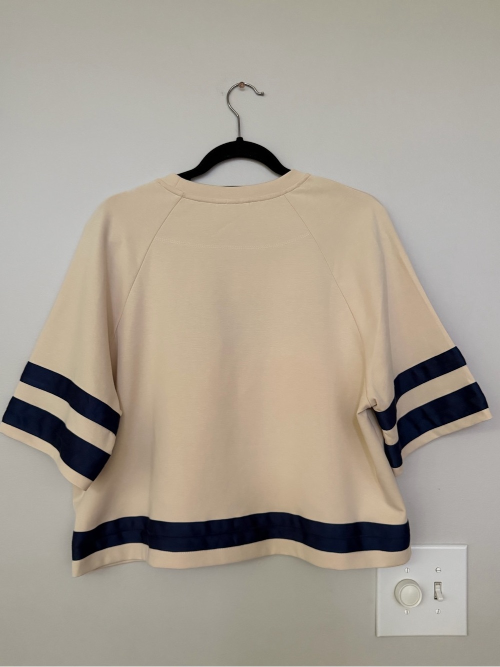 Cream 'Tigers' Short-Sleeve Tee with Navy Stripes - Picture 2 of 6